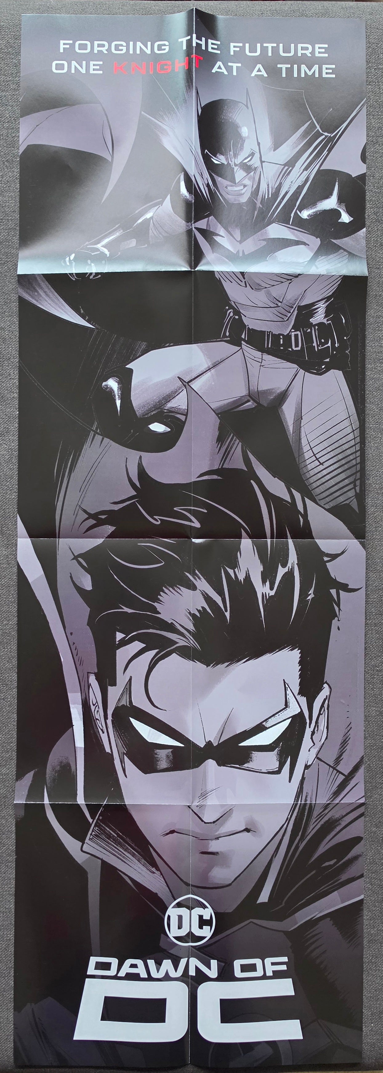 DAWN OF DC BATMAN & ROBIN FOLDED PROMOTIONAL POSTER Green Lantern DC COMICS