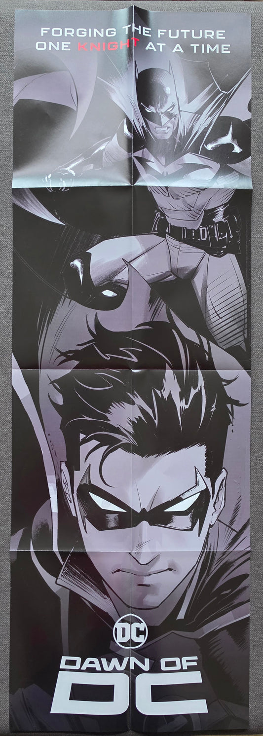 DAWN OF DC BATMAN & ROBIN FOLDED PROMOTIONAL POSTER Green Lantern DC COMICS