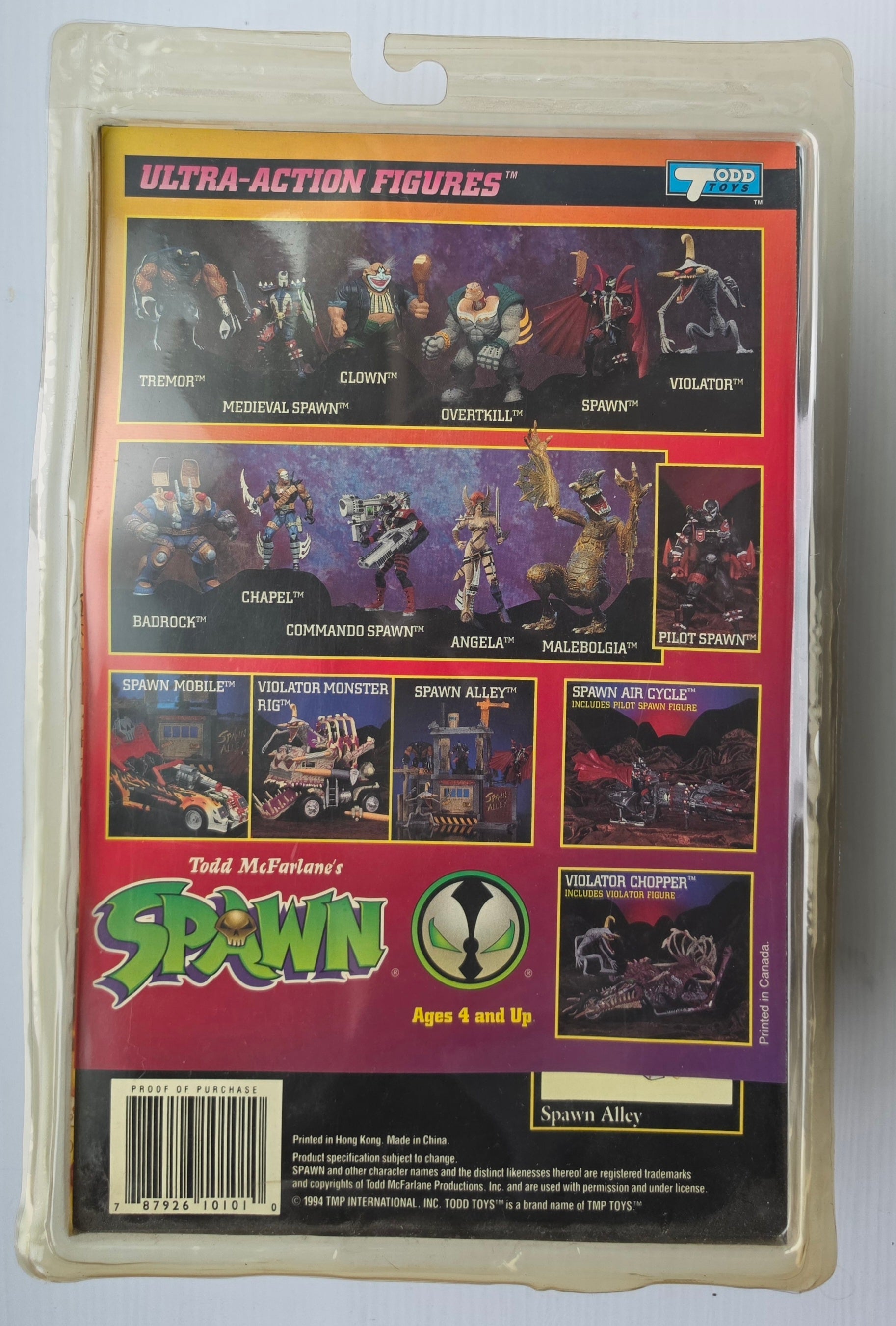 MCFARLANE TOYS MASKLESS SPAWN WITH COMIC BOOK [J02] Spawn Todd Toys