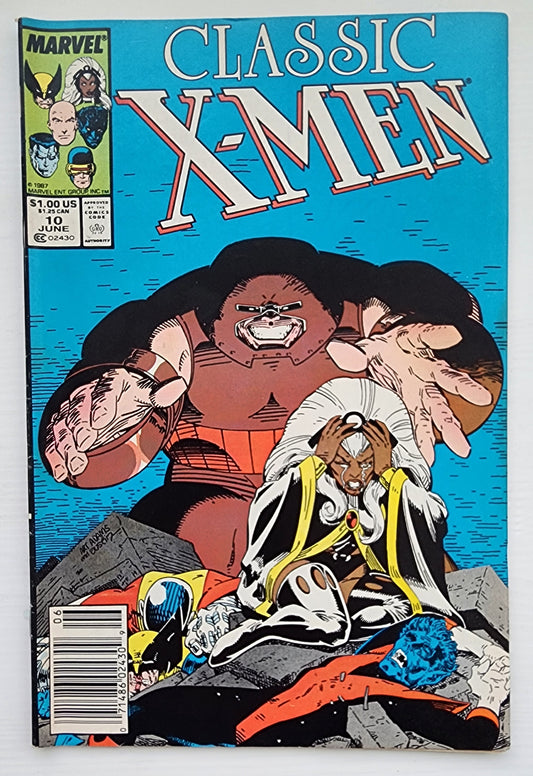 CLASSIC X-MEN #10 NEWSSTAND 1987 Classic X-Men MARVEL COMICS