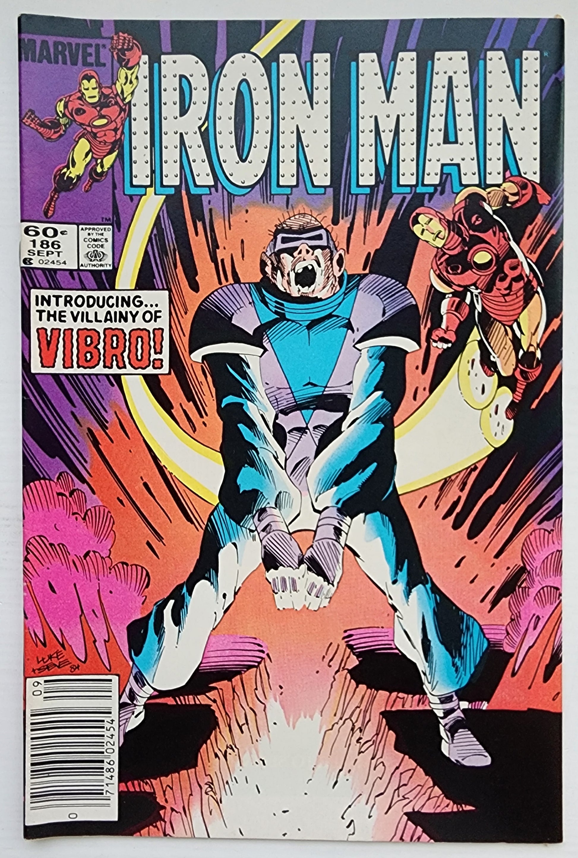 IRON MAN #186 NEWSSTAND 1984 Iron Man MARVEL COMICS
