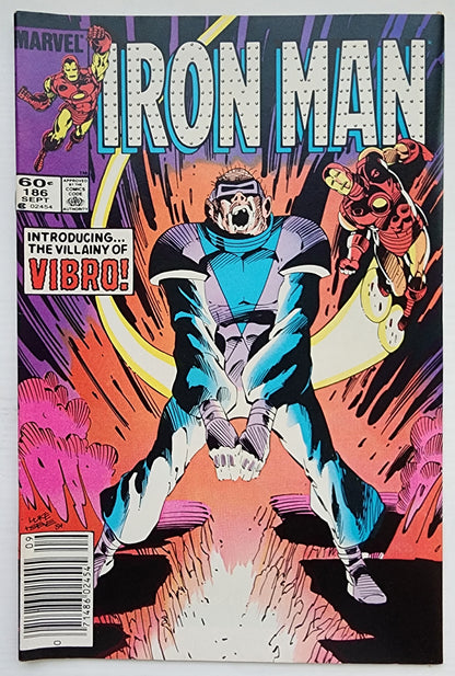 IRON MAN #186 NEWSSTAND 1984 Iron Man MARVEL COMICS