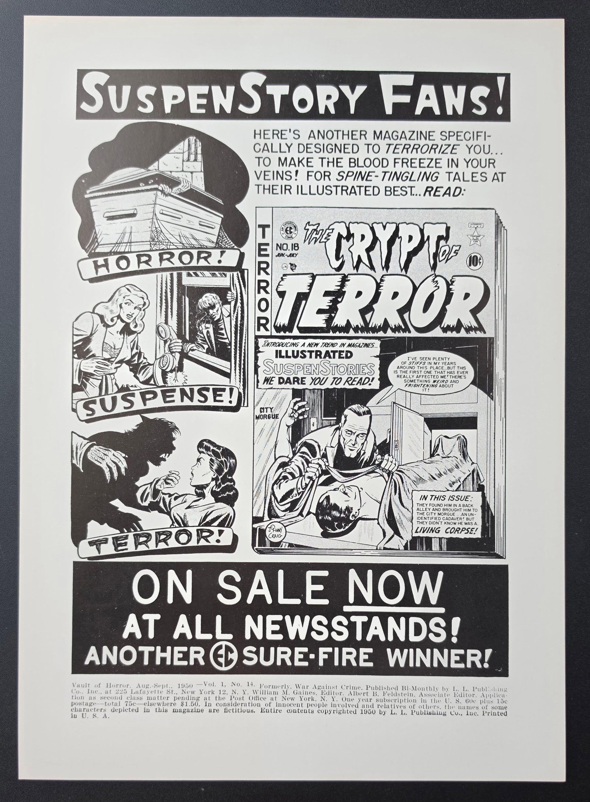 EC COMICS VAULT OF HORROR #14 PRINT EC Comics EC Comics