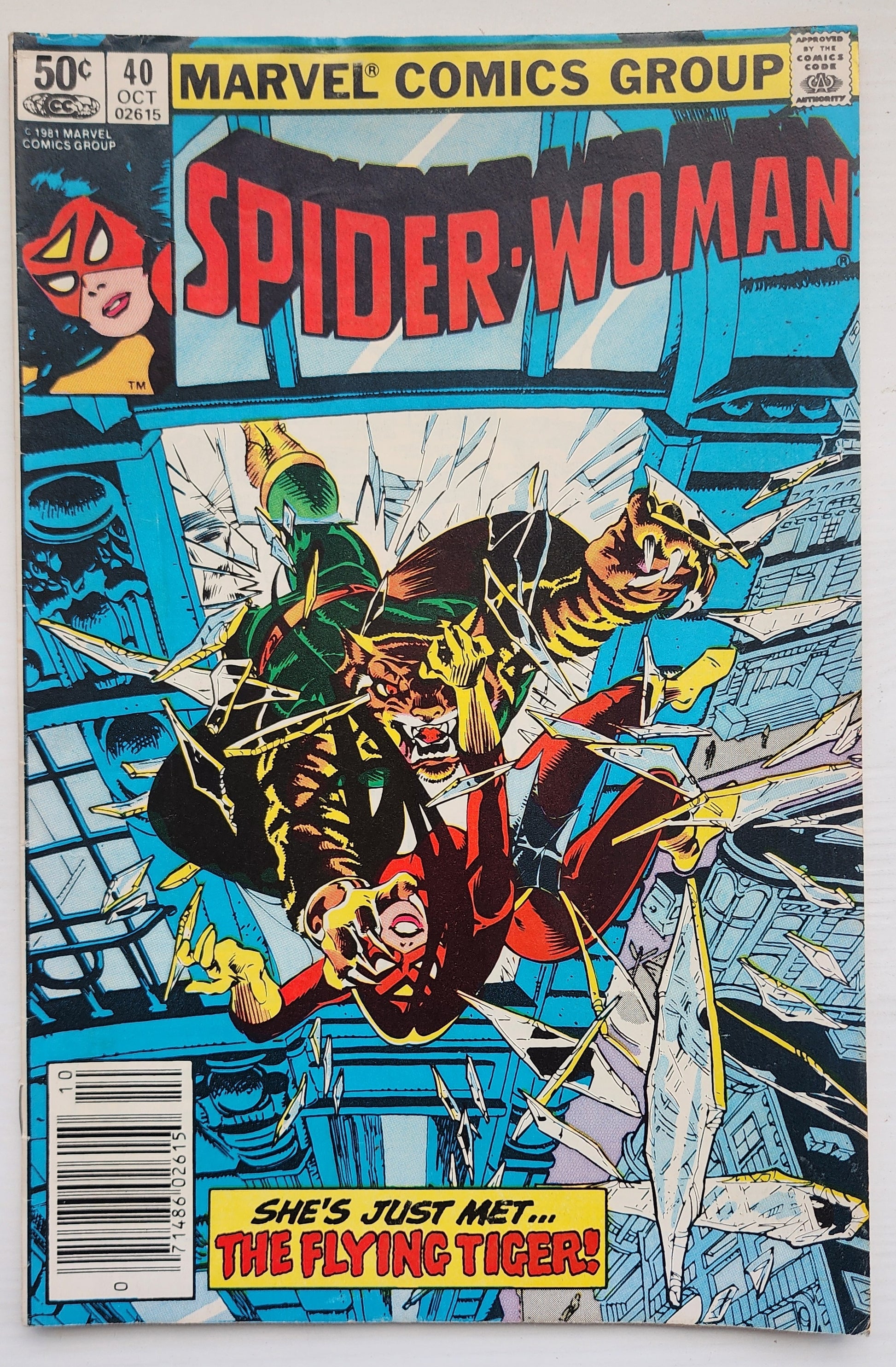 SPIDER-WOMAN #40 NEWSSTAND 1981 Spider-Woman MARVEL COMICS