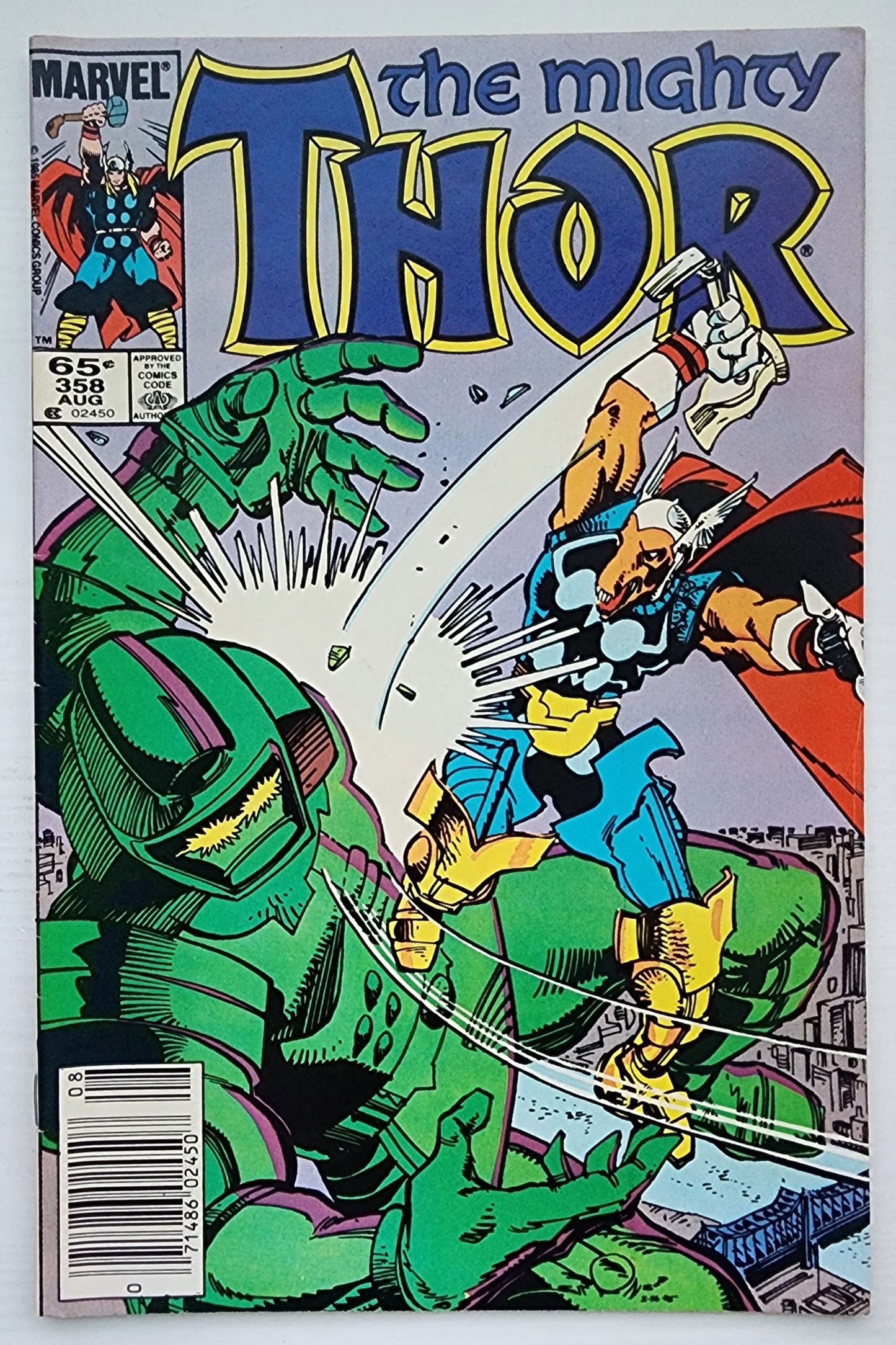 THOR #358 NEWSSTAND 1985 Thor MARVEL COMICS