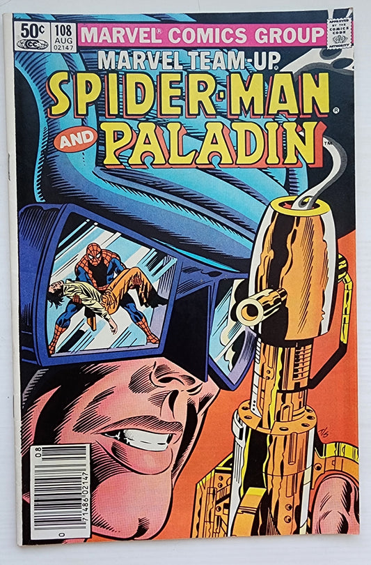 MARVEL TEAM-UP #108 SPIDER-MAN PALADIN NEWSSTAND 1981 Marvel Team-Up MARVEL COMICS