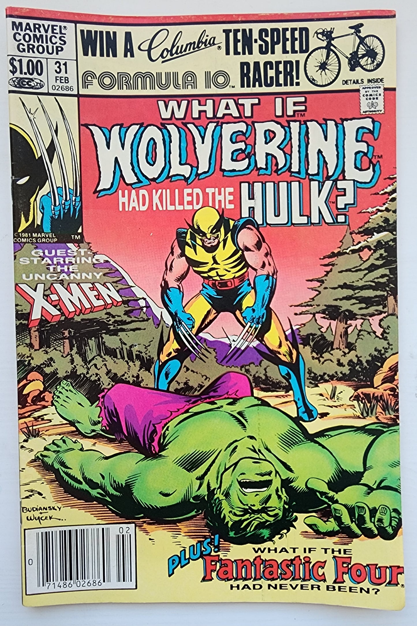 WHAT IF #31 WOLVERINE KILLED HULK NEWSSTAND 1982 What If MARVEL COMICS