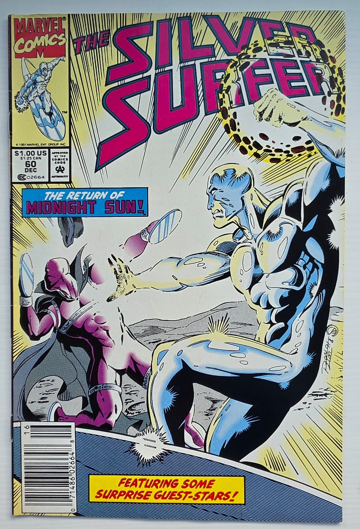 SILVER SURFER #60 1991 NEWSSTAND Silver Surfer MARVEL COMICS