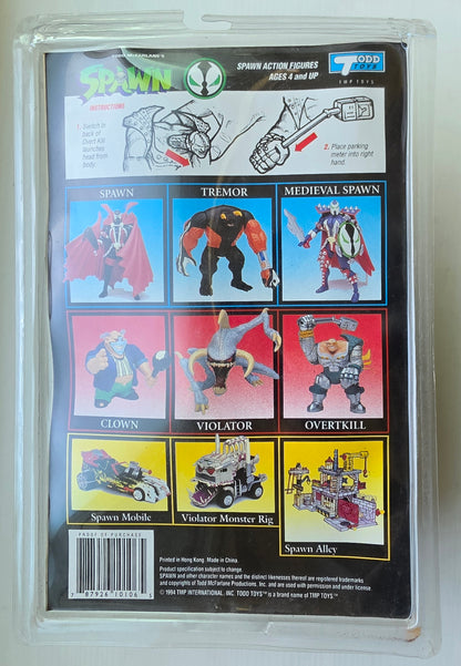 MCFARLANE TOYS SPAWN OVERTKILL WITH COMIC BOOK [J02] Spawn Todd Toys