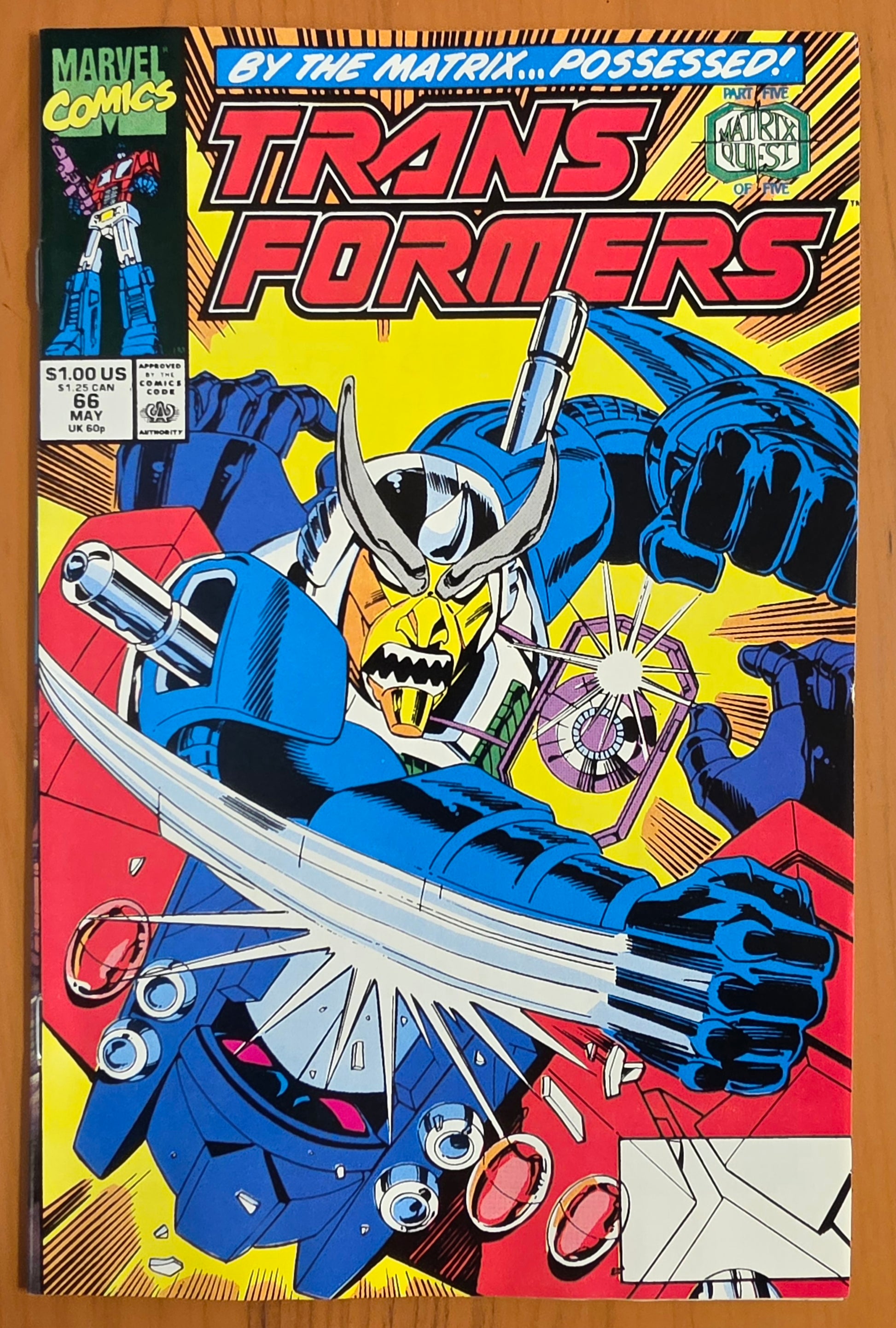 TRANSFORMERS #66 1990 Transformers MARVEL COMICS