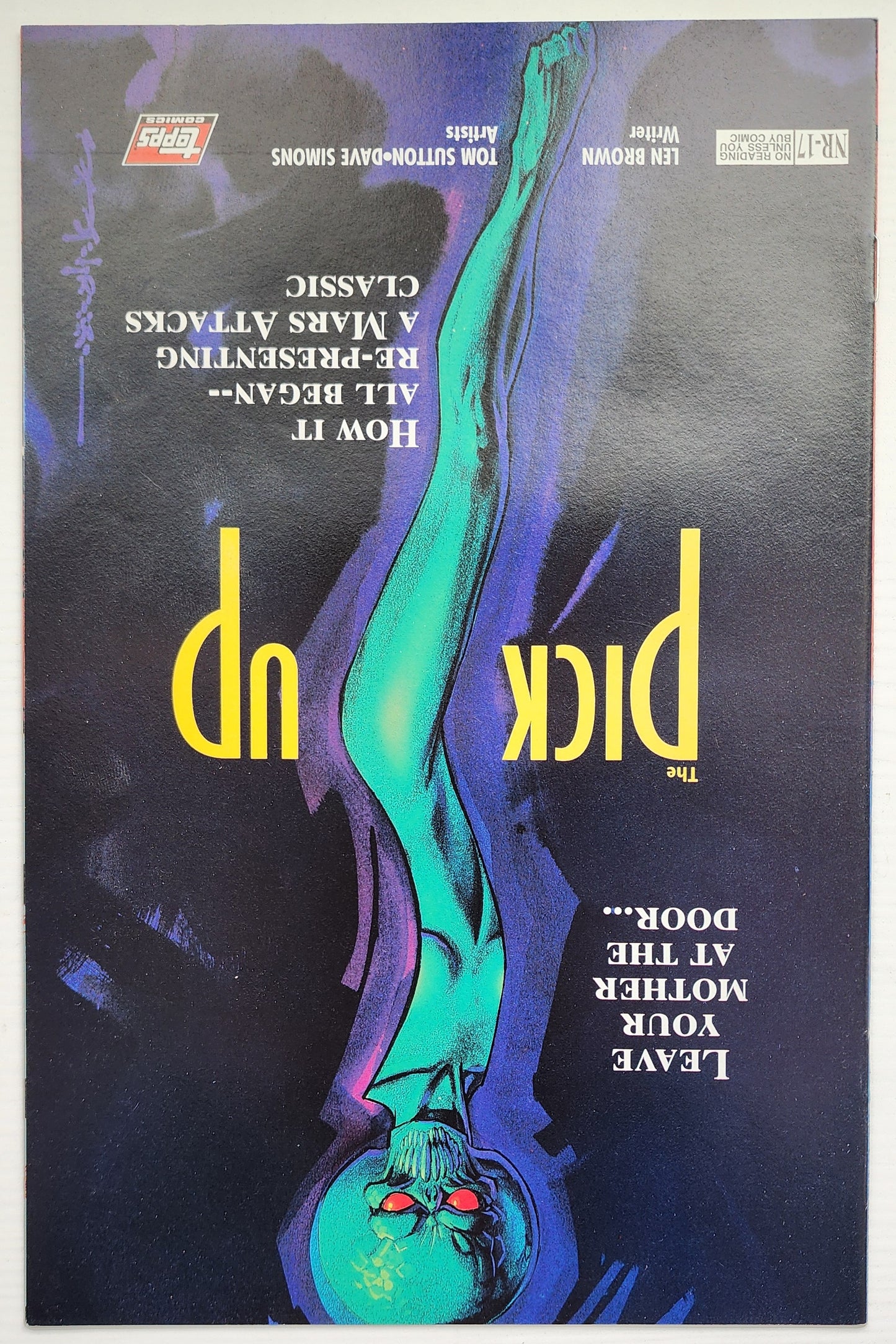 MARS ATTACKS #3 1995 Mars Attacks TOPPS