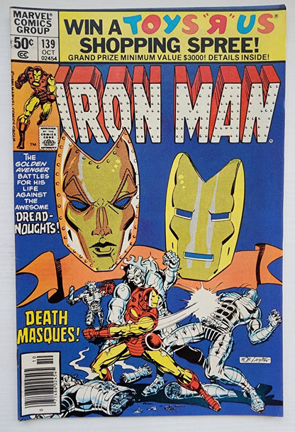 IRON MAN #139 NEWSSTAND 1980 Iron Man MARVEL COMICS