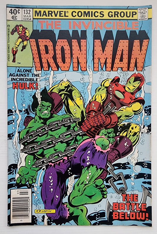 IRON MAN #132 NEWSSTAND 1980 [P02] Iron Man MARVEL COMICS