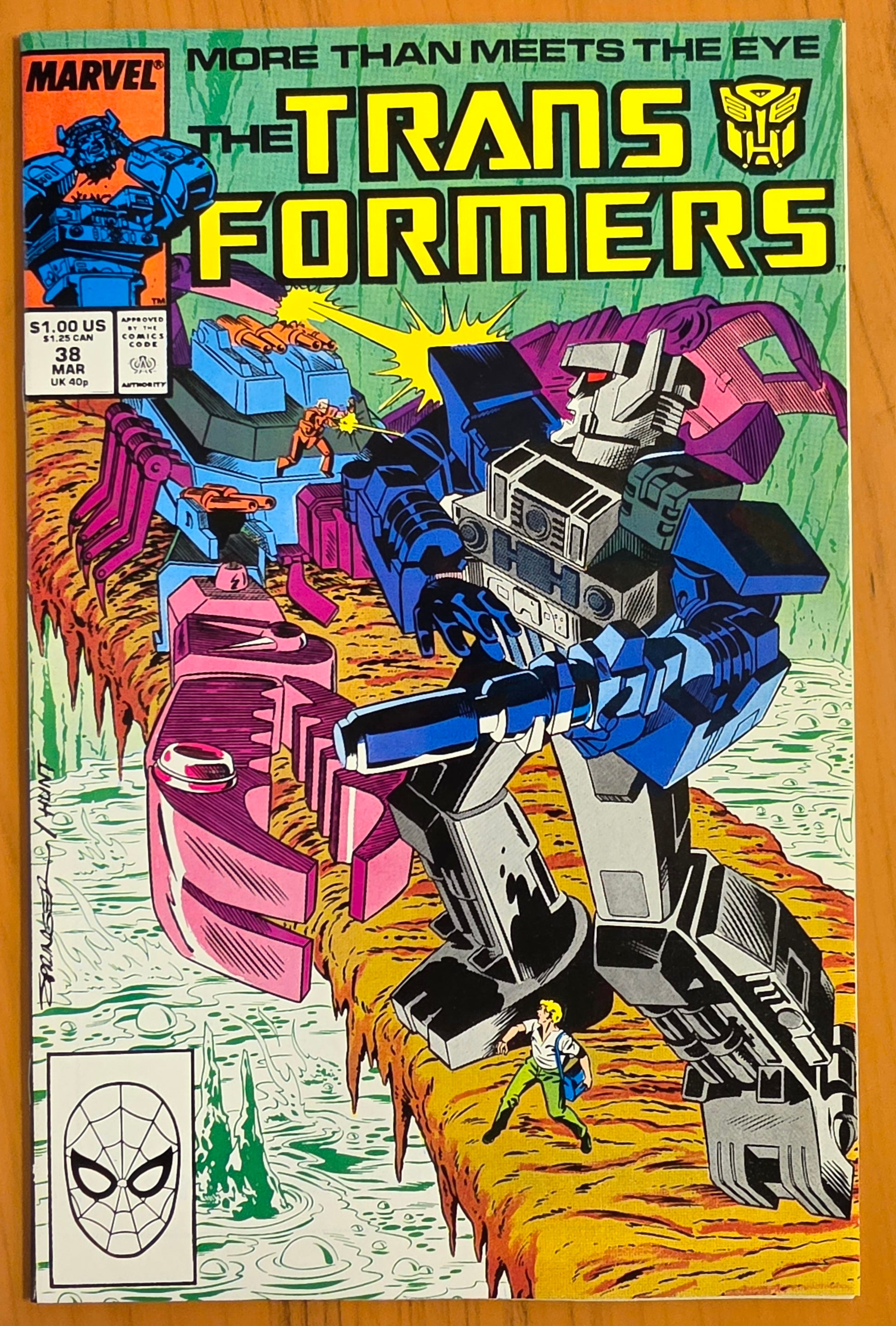 TRANSFORMERS #38 1988 Transformers MARVEL COMICS
