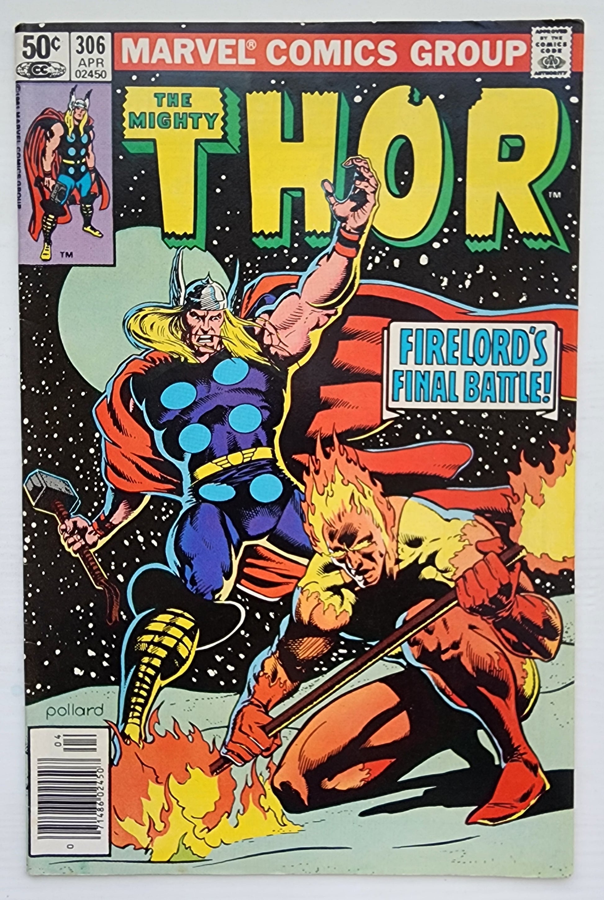 THOR #306 NEWSSTAND 1981 Thor MARVEL COMICS