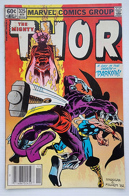 THOR #325 NEWSSTAND 1982 Thor MARVEL COMICS