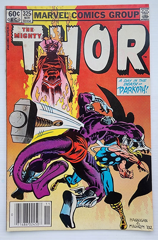 THOR #325 NEWSSTAND 1982 Thor MARVEL COMICS