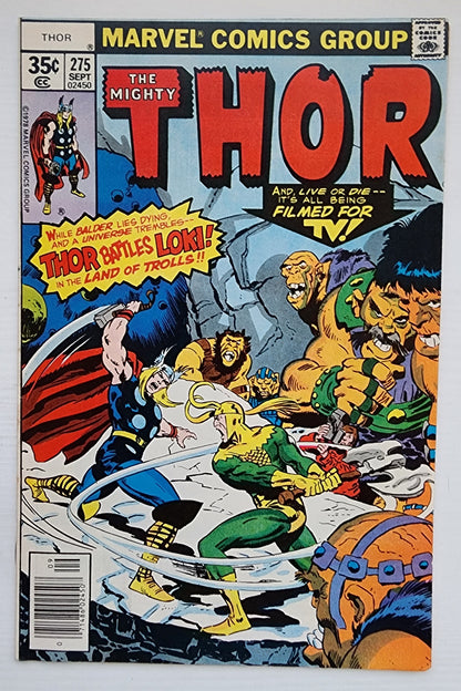 THOR #275 NEWSSTAND 1978 Thor MARVEL COMICS