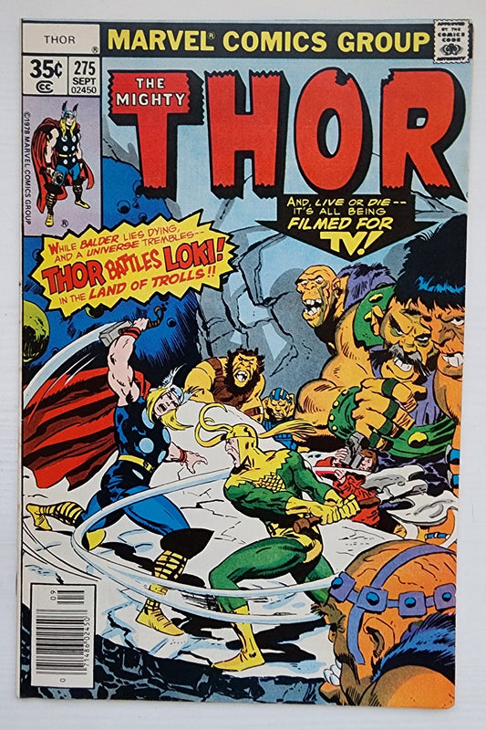 THOR #275 NEWSSTAND 1978 Thor MARVEL COMICS
