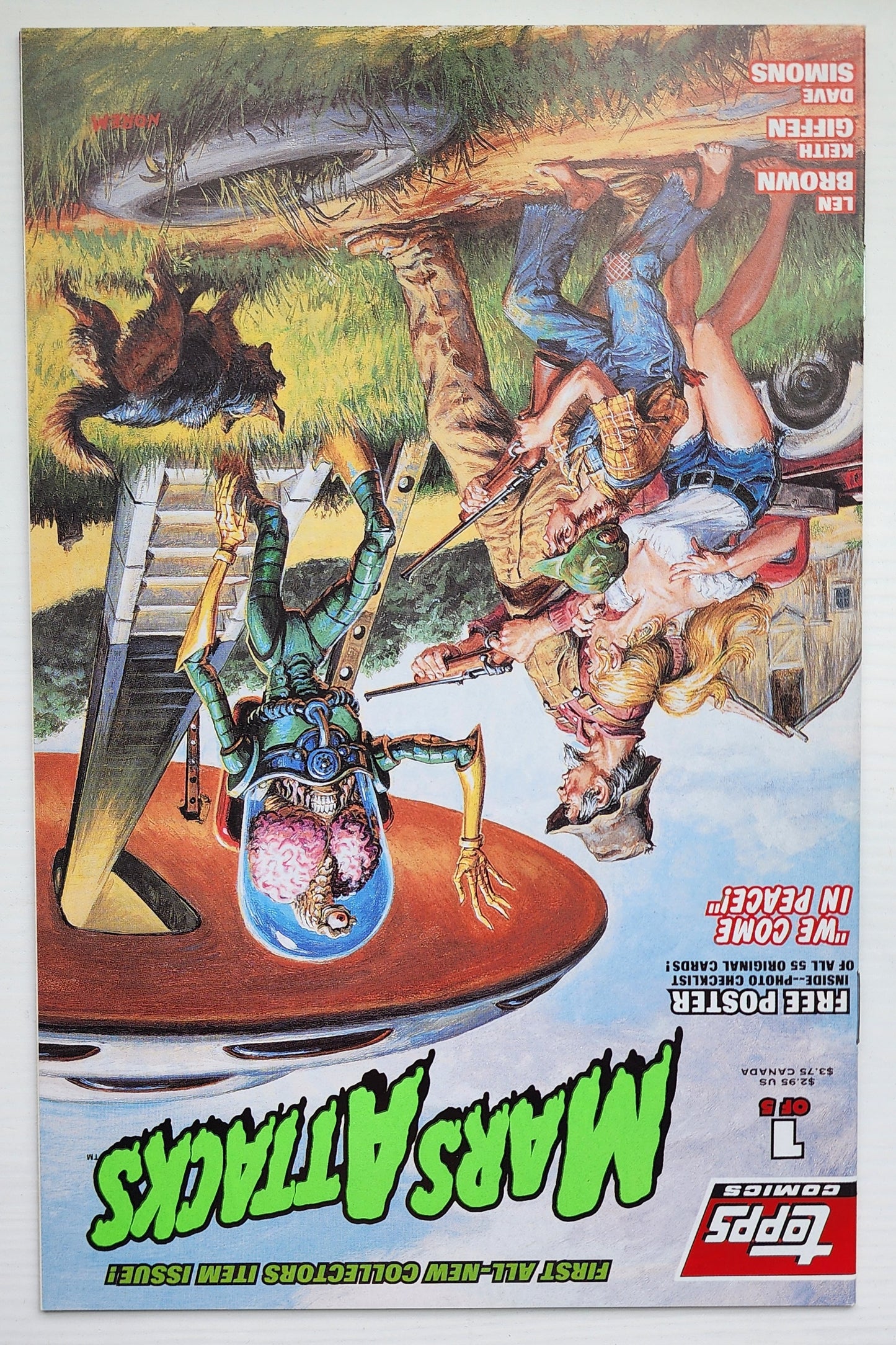 MARS ATTACKS #1 1995 Mars Attacks TOPPS