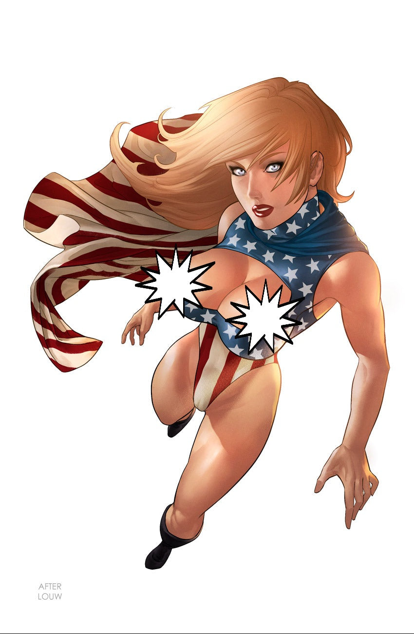 PATRIOTIKA #1 SSCO GASTON HOMAGE VARIANT 2020 Patriotika MOUNT OLYMPUS VIRGIN OOPS WARDROBE MALFUNCTION