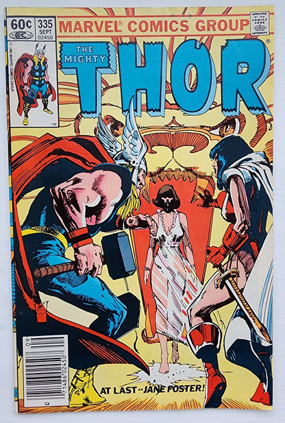 THOR #335 NEWSSTAND 1983 Thor MARVEL COMICS