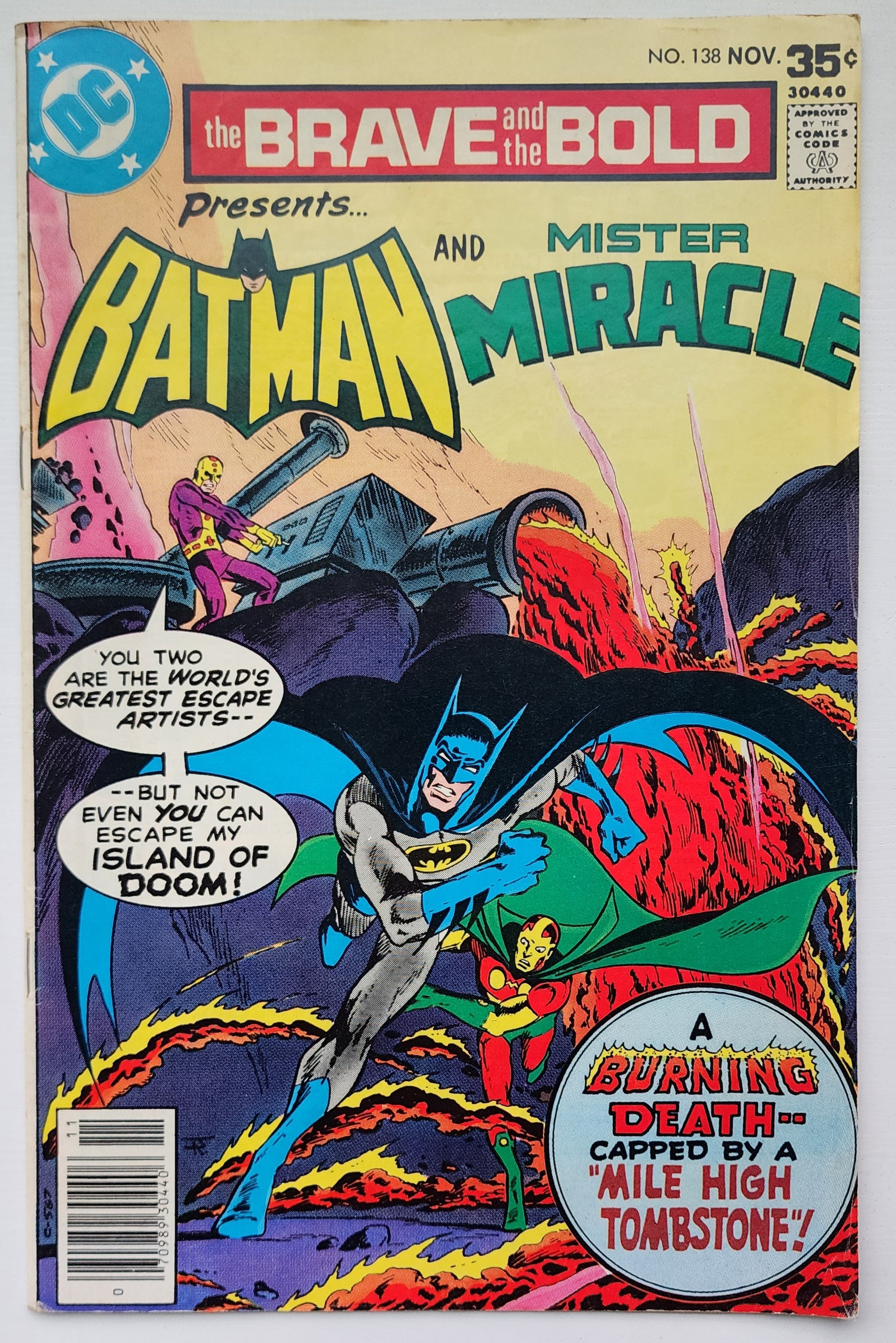 BRAVE AND BOLD #138 BATMAN MISTER MIRACLE NEWSSTAND 1977 Brave and the Bold DC Comics