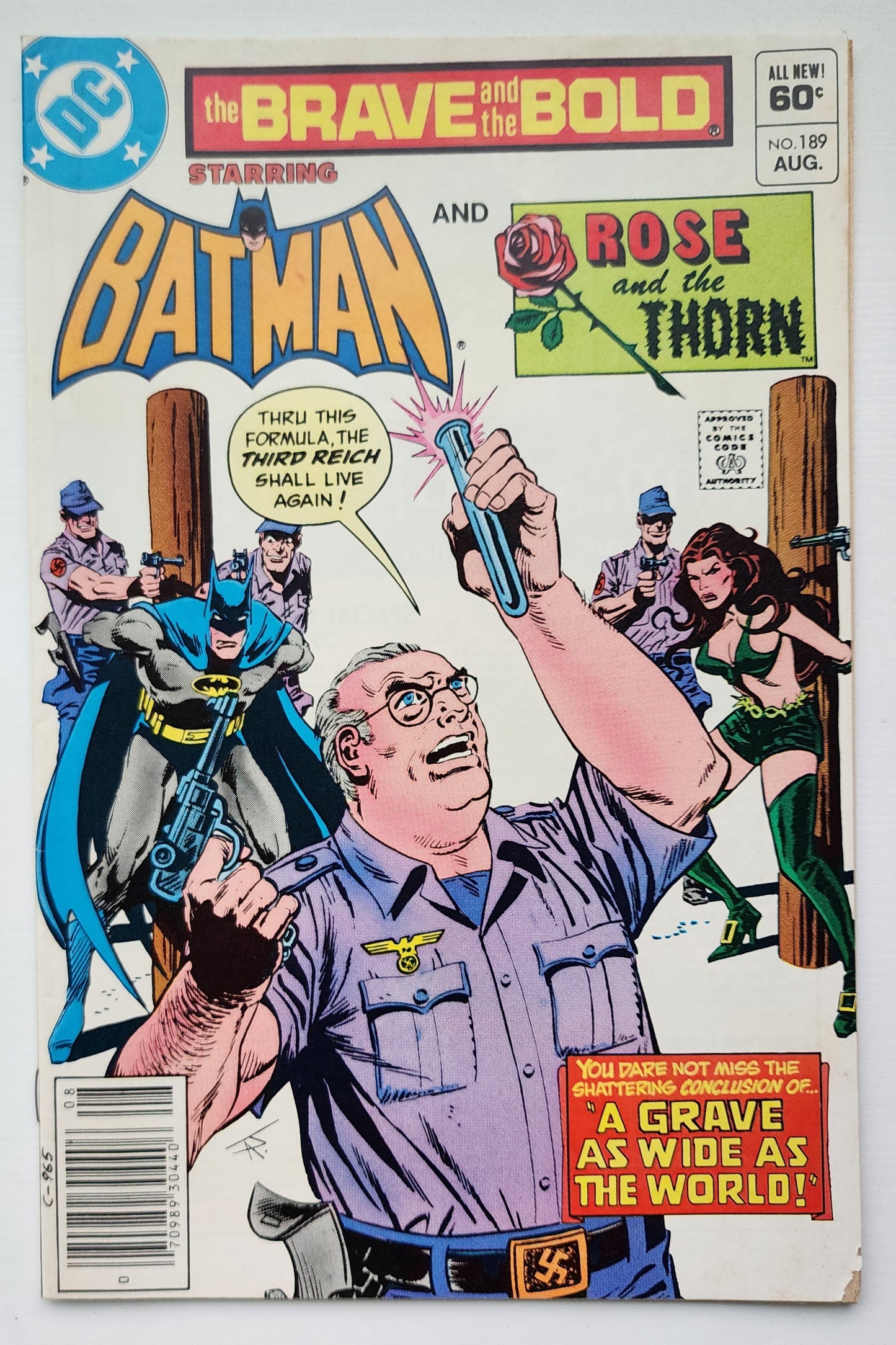 BRAVE AND BOLD #189 BATMAN ROSE THORN NEWSSTAND 1982 Brave and the Bold DC Comics