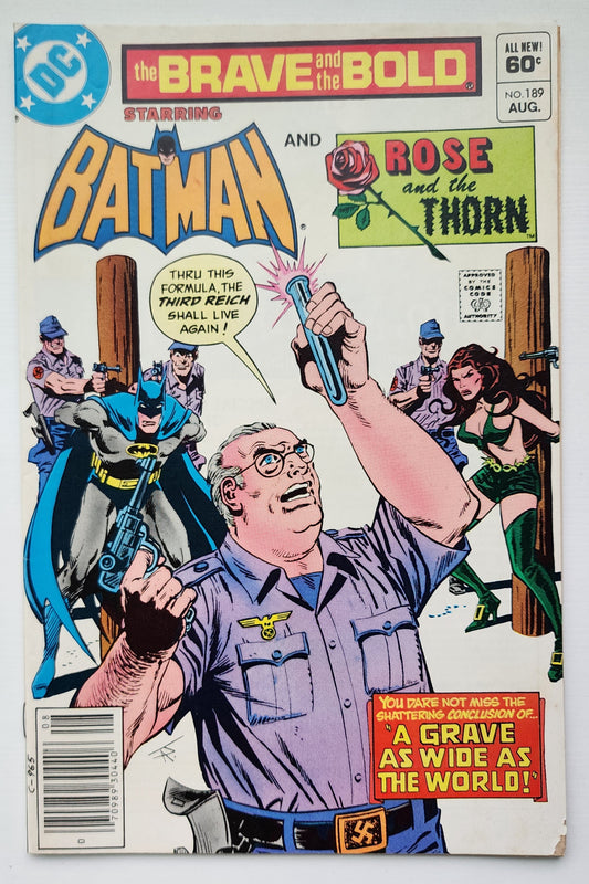 BRAVE AND BOLD #189 BATMAN ROSE THORN NEWSSTAND 1982 Brave and the Bold DC Comics