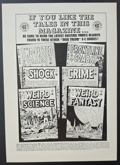 EC COMICS VAULT OF HORROR #25 PRINT EC Comics EC Comics