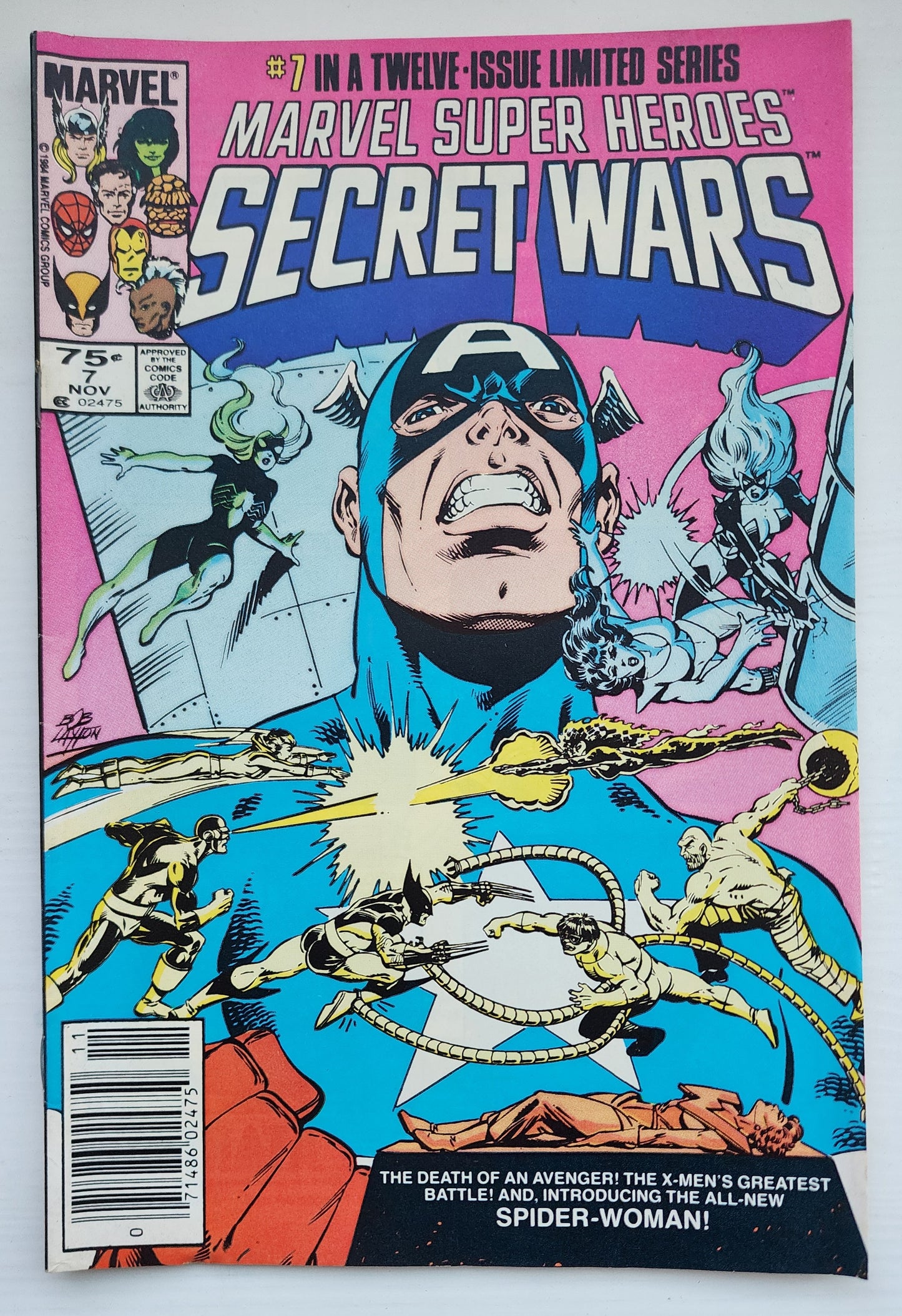 MARVEL SUPER HEROES SECRET WARS #7 NEWSSTAND 1984 [I01] Secret Wars MARVEL COMICS