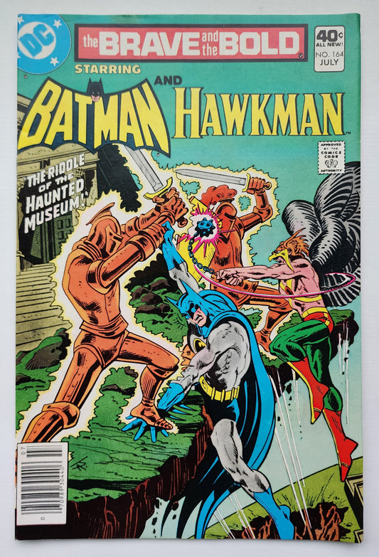 BRAVE AND BOLD #164 BATMAN HAWKMAN NEWSSTAND 1980 Brave and the Bold DC Comics