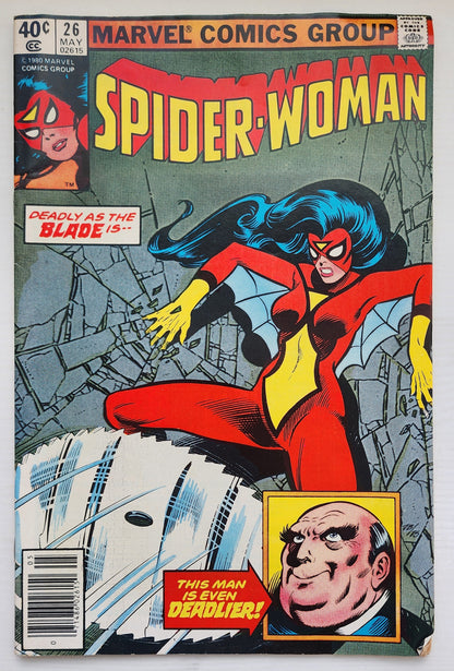 SPIDER-WOMAN #26 NEWSSTAND 1980 Spider-Woman MARVEL COMICS