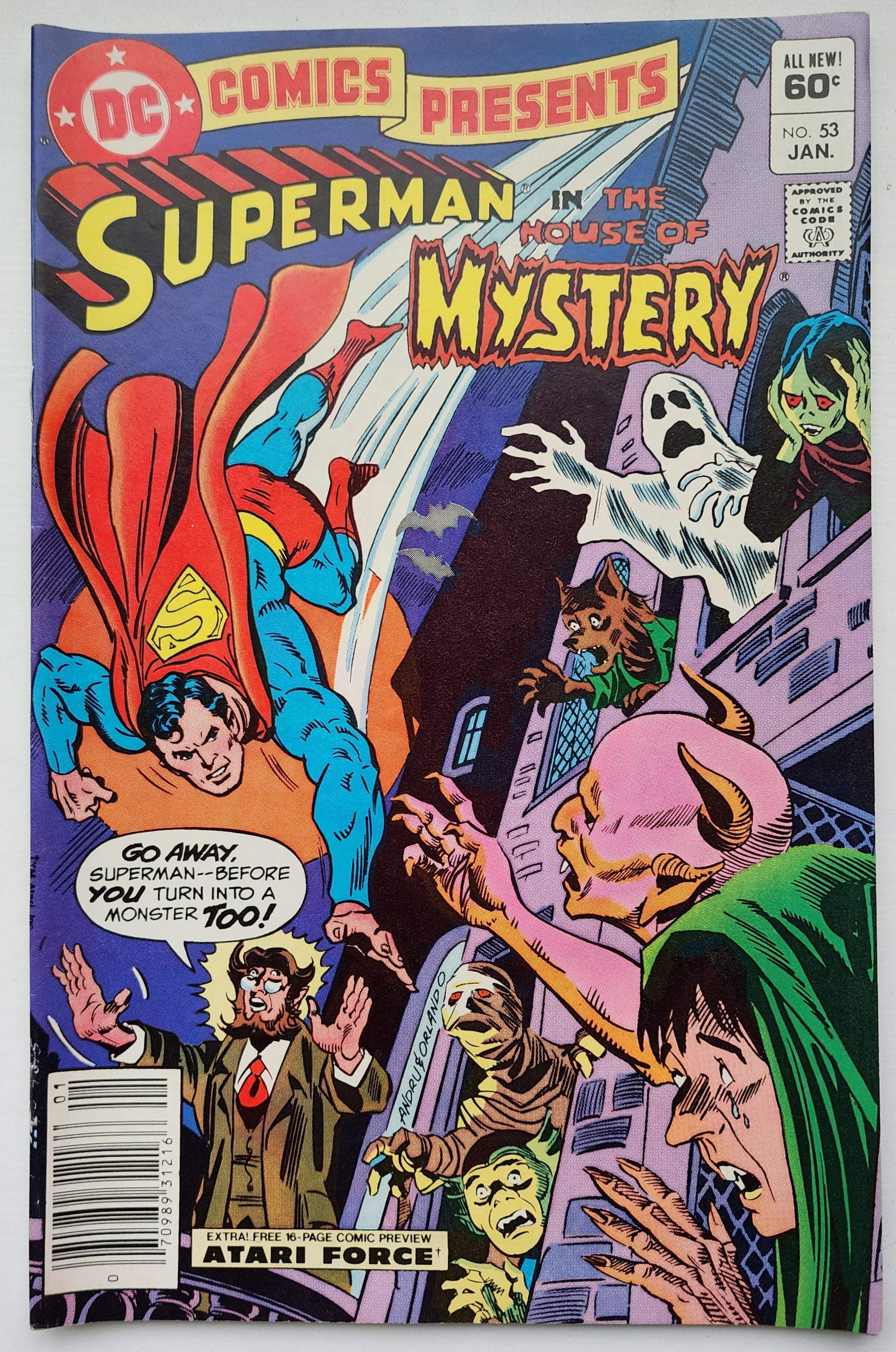 DC COMICS PRESENTS #53 SUPERMAN HOUSE OF MYSTERY 1983 NEWSSTAND DC Comics Presents DC Comics