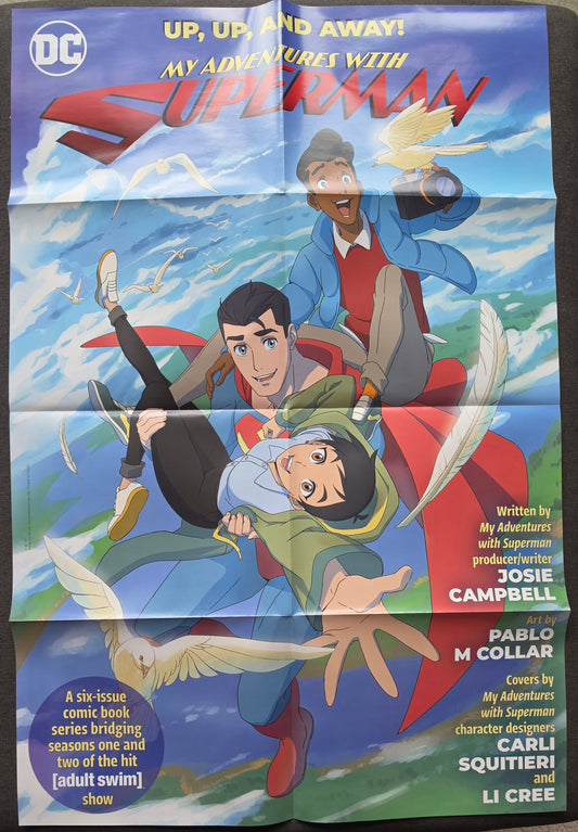 MY ADVENTURES WITH SUPERMAN FOLDED PROMOTIONAL POSTER Batman DC COMICS