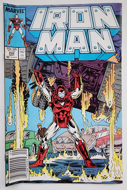IRON MAN #222 NEWSSTAND 1987 Iron Man MARVEL COMICS