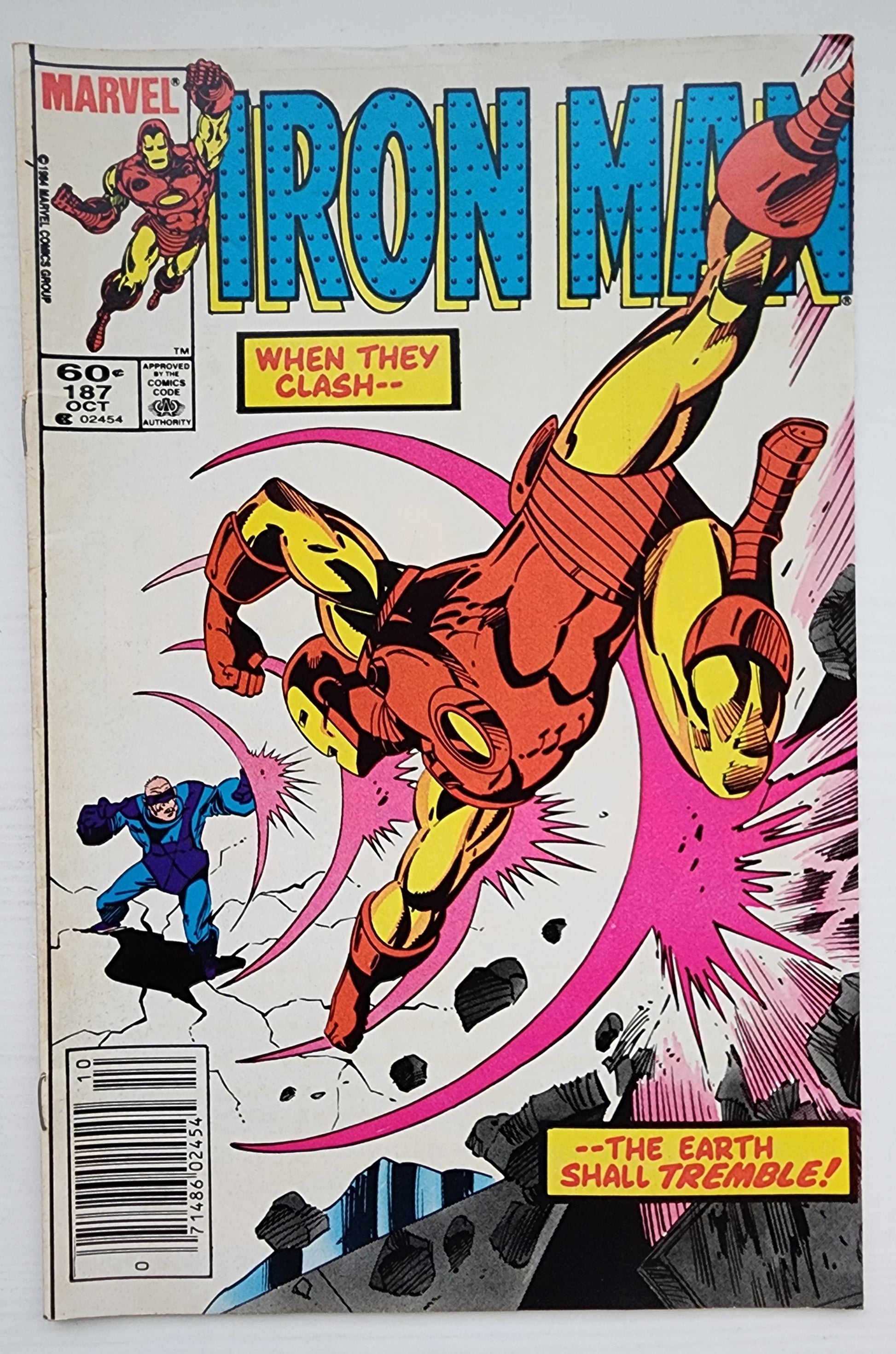 IRON MAN #187 NEWSSTAND 1984 [P02] Iron Man MARVEL COMICS