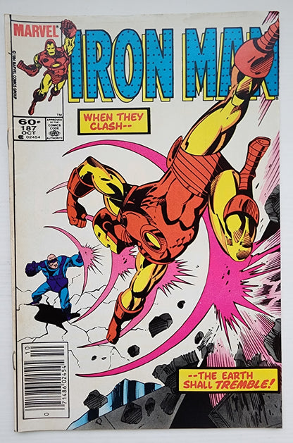 IRON MAN #187 NEWSSTAND 1984 [P02] Iron Man MARVEL COMICS