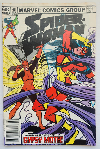 SPIDER-WOMAN #48 NEWSSTAND 1983 Spider-Woman MARVEL COMICS