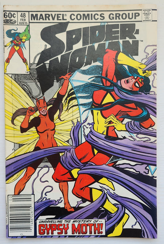 SPIDER-WOMAN #48 NEWSSTAND 1983 Spider-Woman MARVEL COMICS