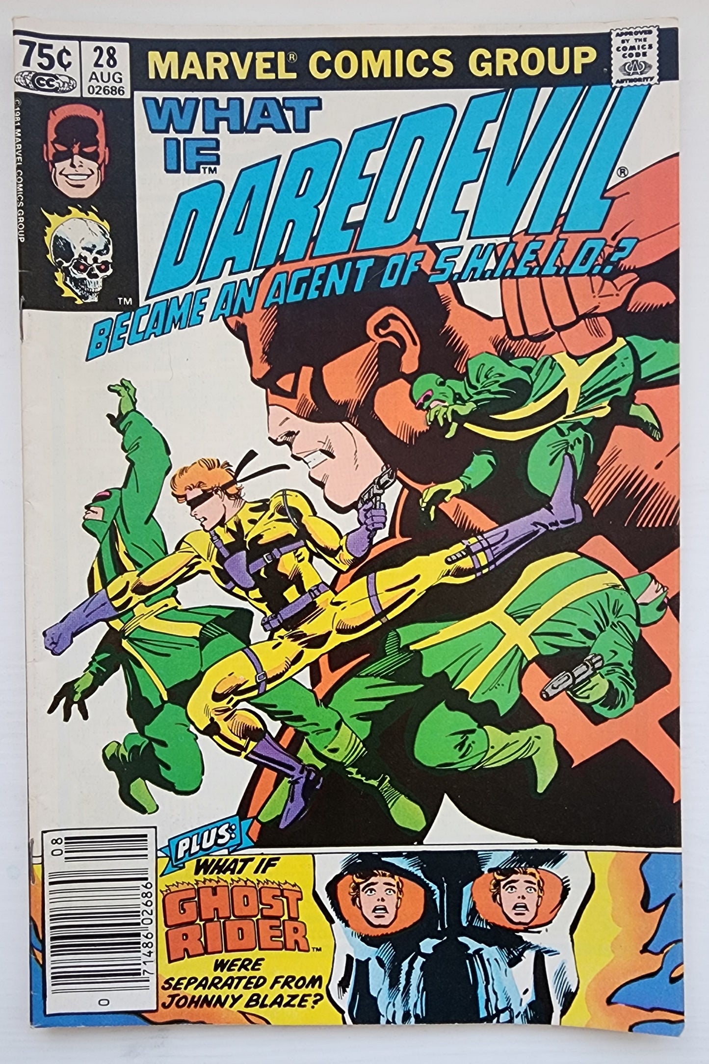 WHAT IF #28 DAREDEVIL BECAME SHIELD AGENT NEWSSTAND 1981 What If MARVEL COMICS
