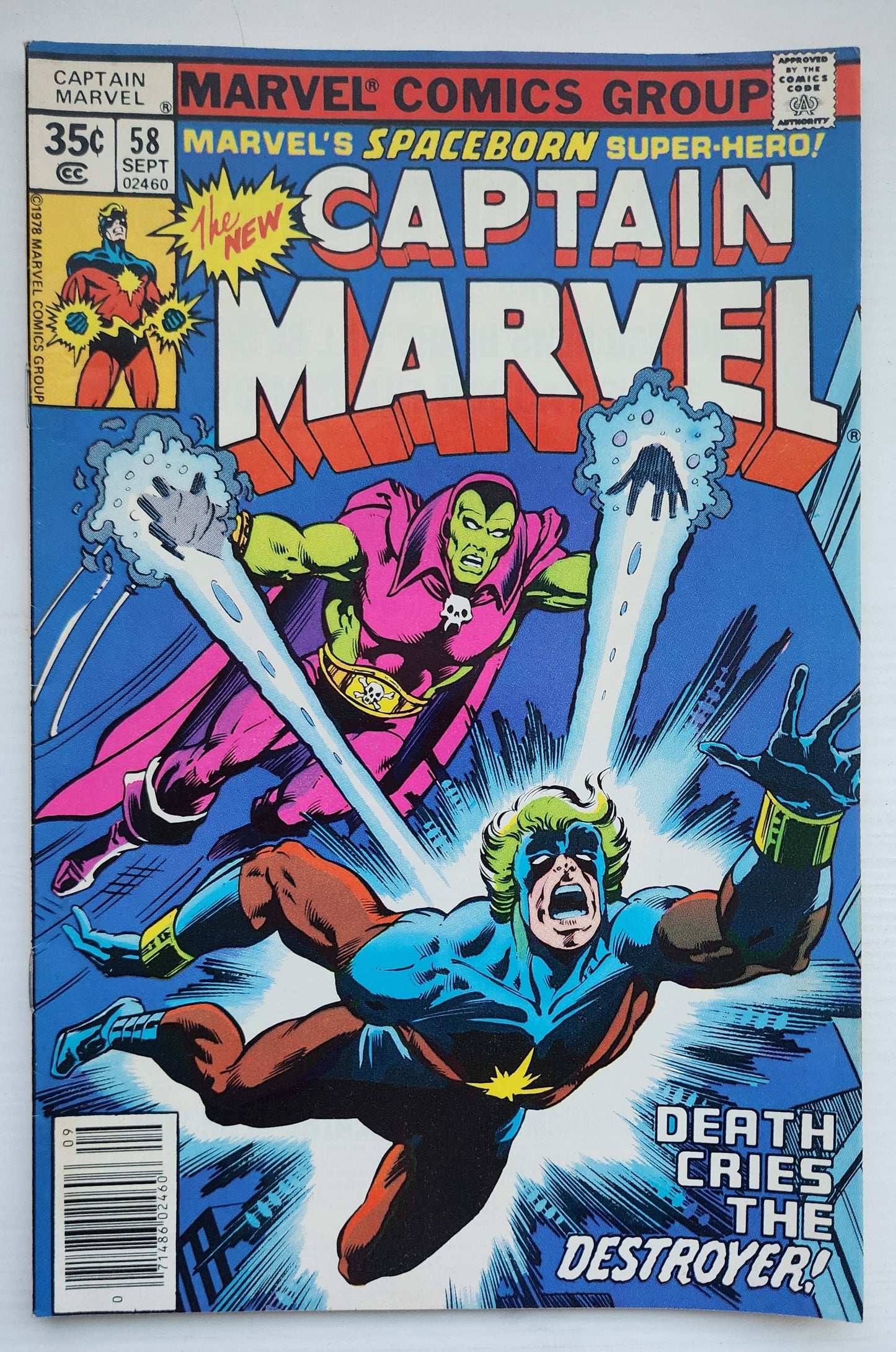 CAPTAIN MARVEL #58 NEWSSTAND 1978 Captain Marvel MARVEL COMICS