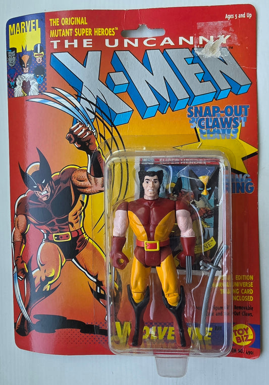 TOY BIZ UNCANNY X-MEN WOLVERINE ORIGINAL COSTUME ACTION FIGURE SERIES 1 1991 X-Men Toy Biz
