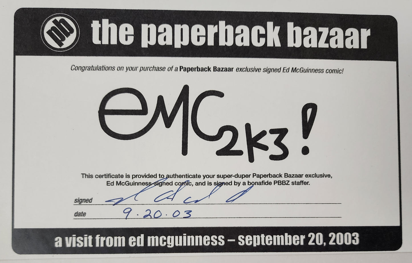 SUPERMAN BATMAN #2 2003 SIGNED BY ED MCGUINNESS Batman DC COMICS