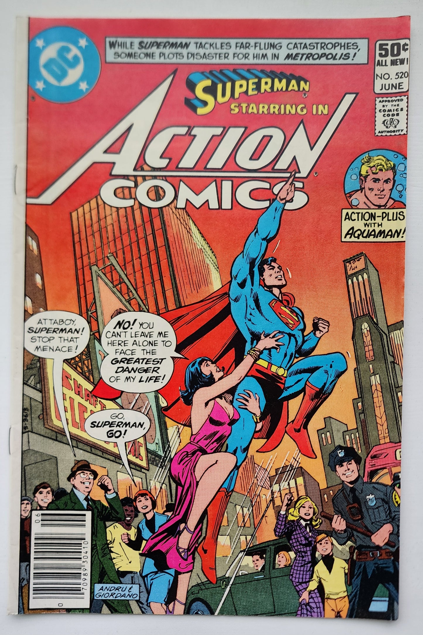 ACTION COMICS #520 SUPERMAN NEWSSTAND 1981 Action Comics DC Comics