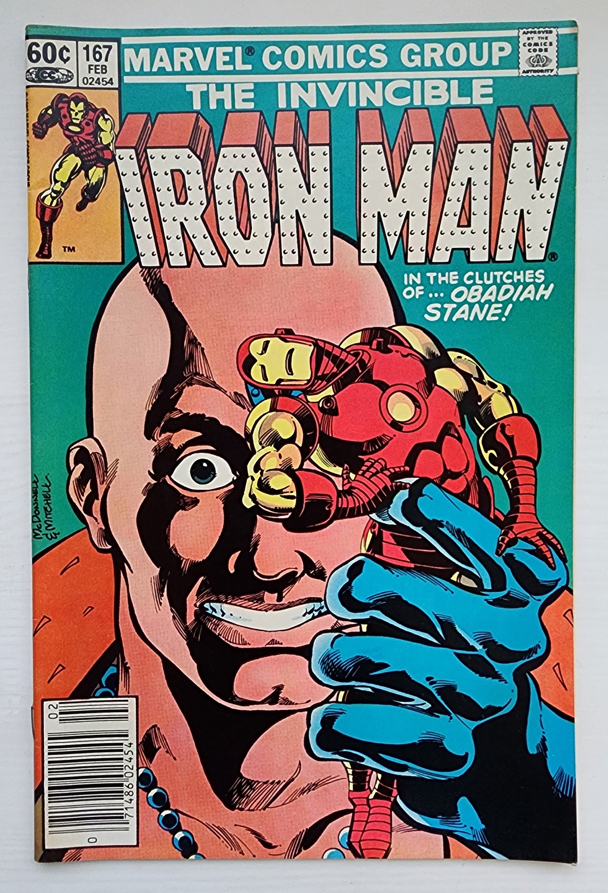 IRON MAN #167 NEWSSTAND 1983 Iron Man MARVEL COMICS