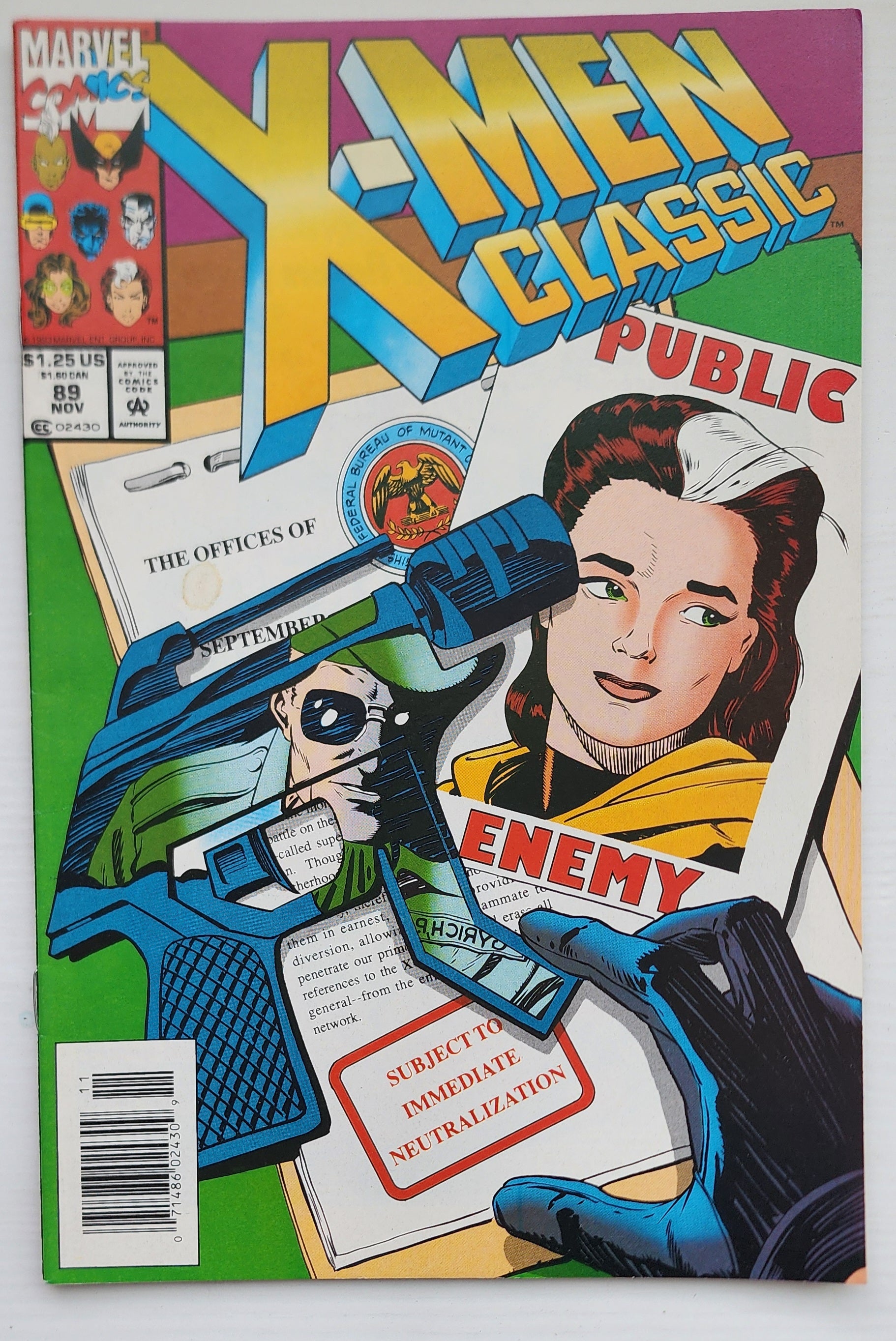 CLASSIC X-MEN #89 NEWSSTAND 1993 Classic X-Men MARVEL COMICS