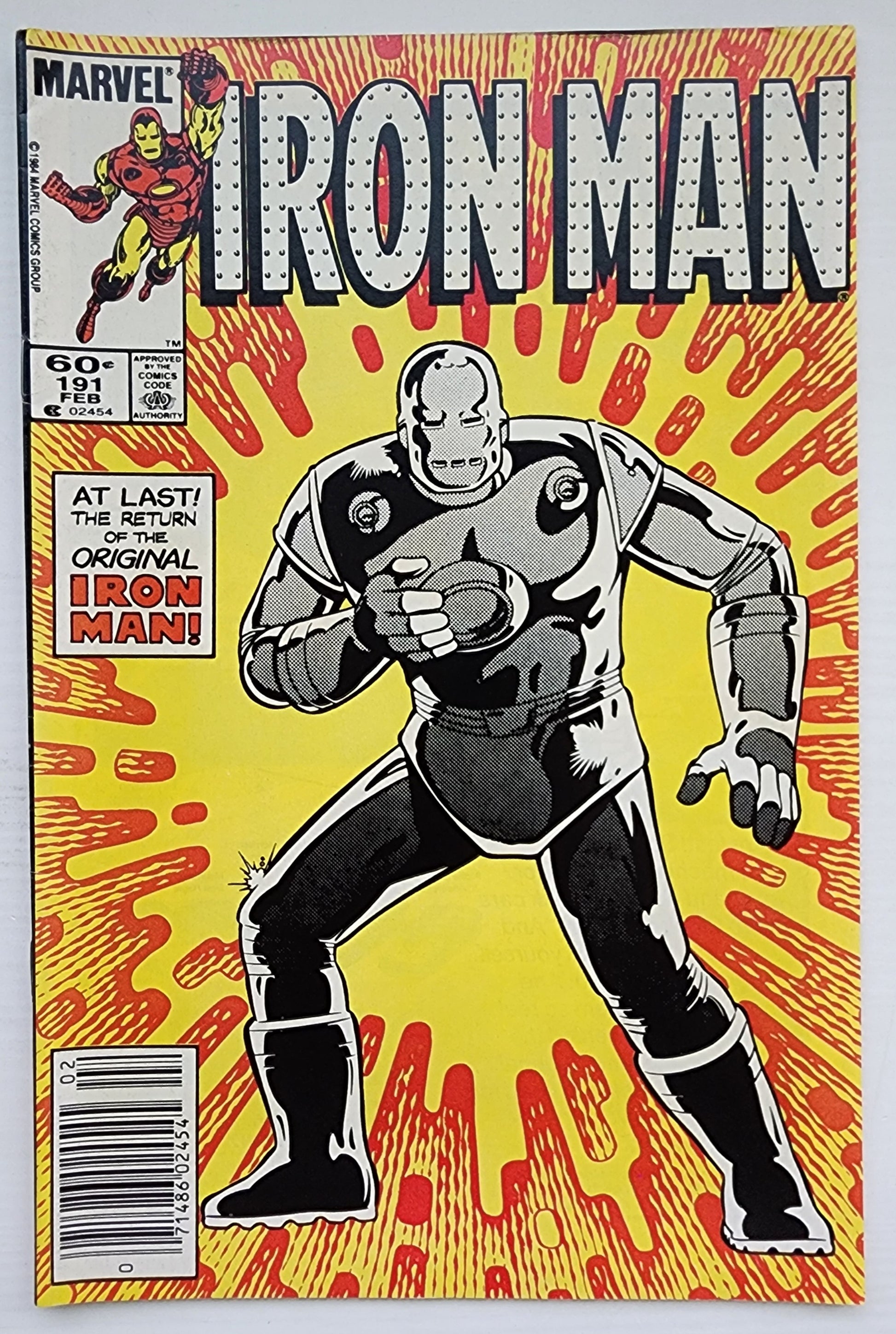 IRON MAN #191 NEWSSTAND 1985 Iron Man MARVEL COMICS