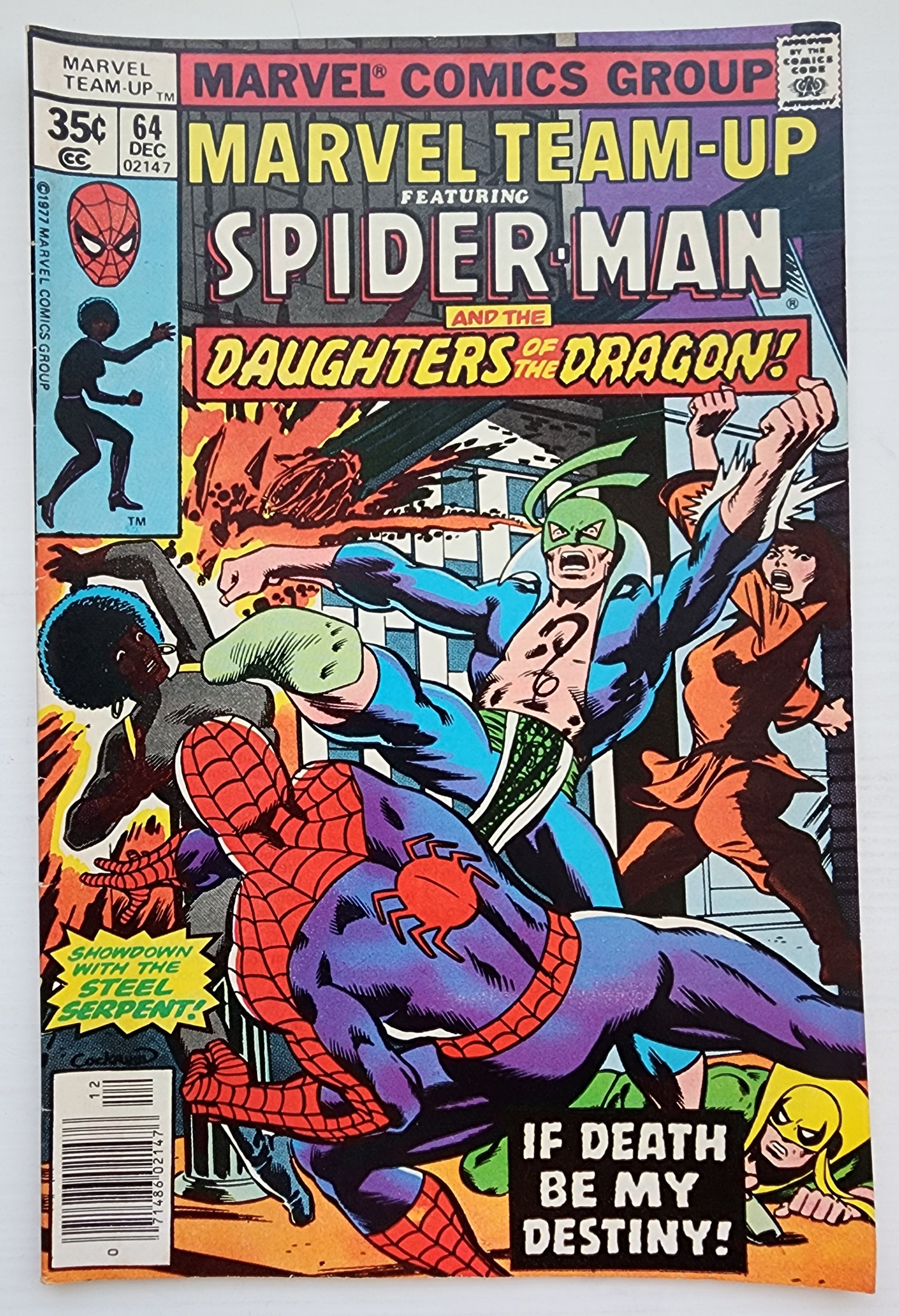 MARVEL TEAM-UP #64 SPIDER-MAN DAUGHTERS OF DRAGON NEWSSTAND 1977 Marvel Team-Up MARVEL COMICS