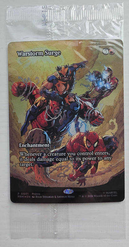 WARSTORM SURGE MTG MAGIC THE GATHERING EXCLUSIVE PROMO CARD SEALED P0001 CARDS MAGIC THE GATHERING